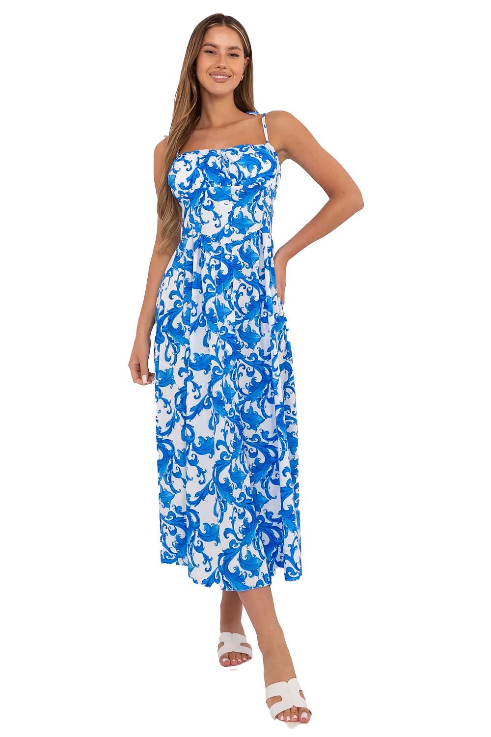 Alltagskleid Italy Moda blau