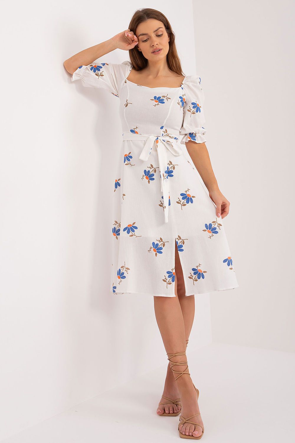 Alltagskleid Lakerta Flora blau