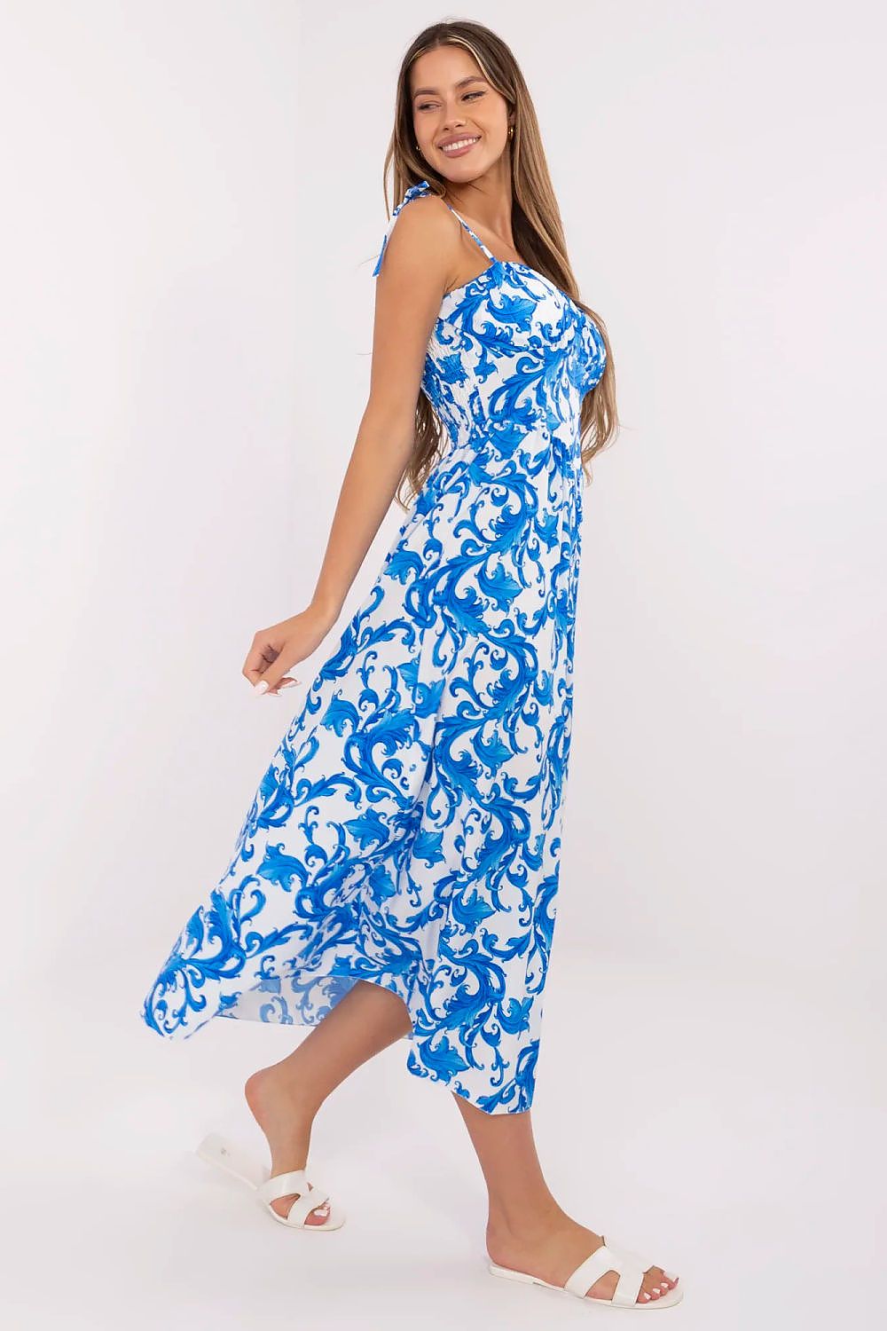 Alltagskleid Italy Moda blau
