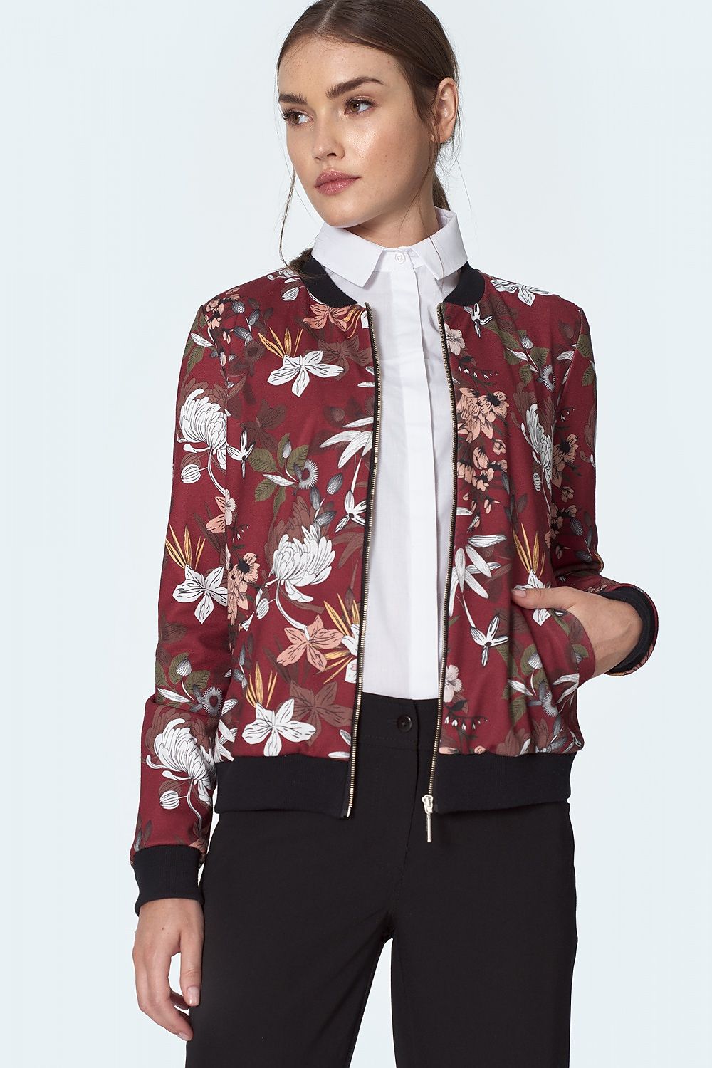 Jacke Nife Karo/Flora Muster