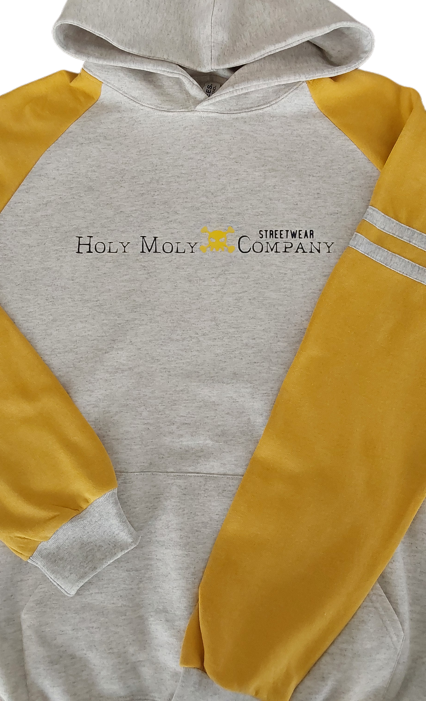 Damen Hoodie College Gelb