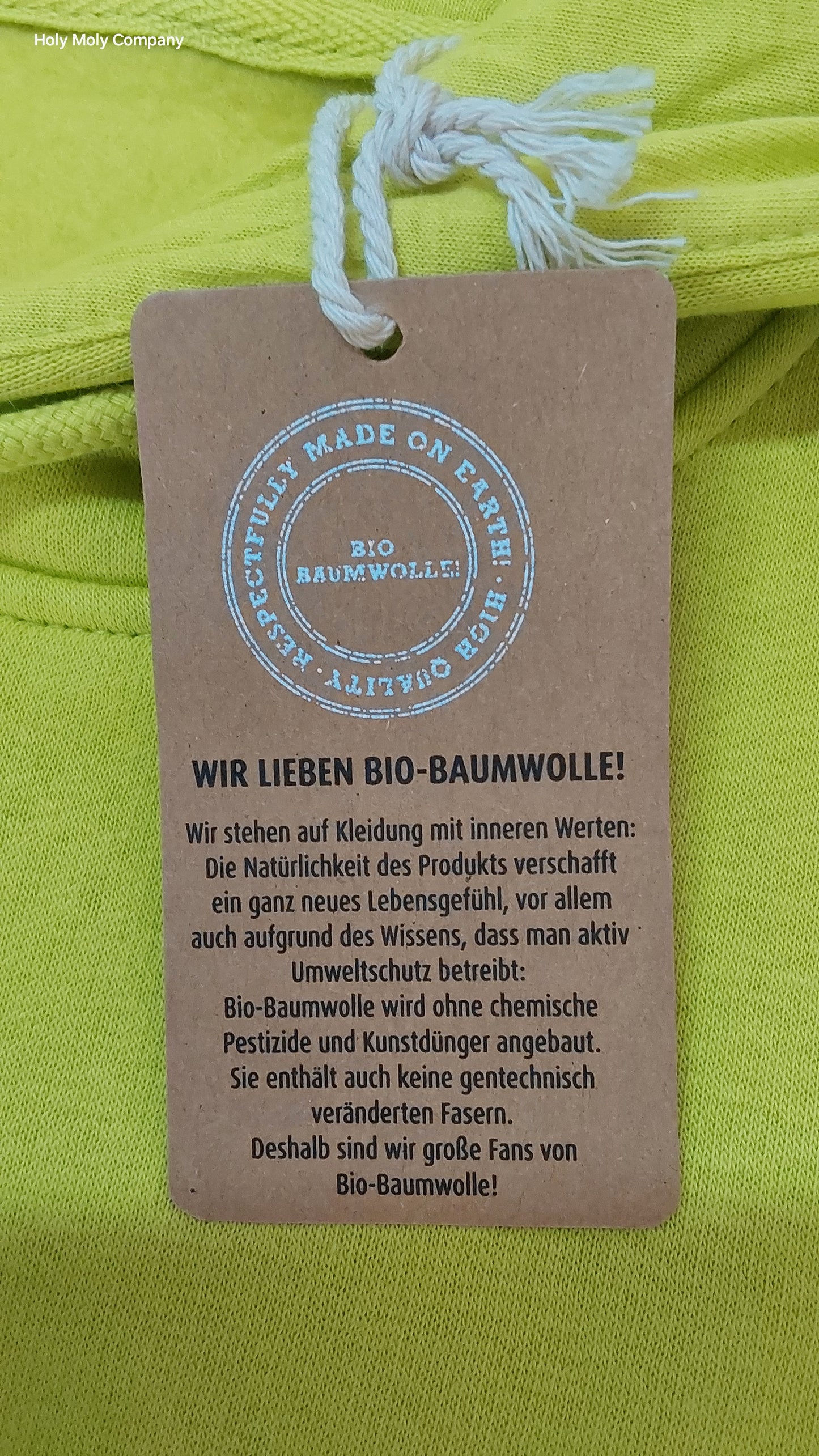 Herren Hoodie "New Brand" Limes-Green 100% Bio Baumwolle