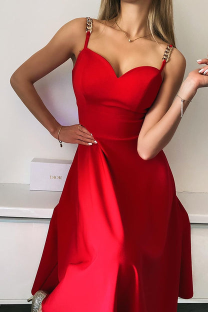 Abendkleid Jersa rot