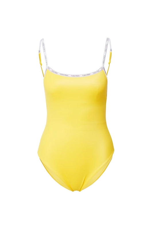 Calvin Klein Badeanzug m. Logoschriftzug, zitrone