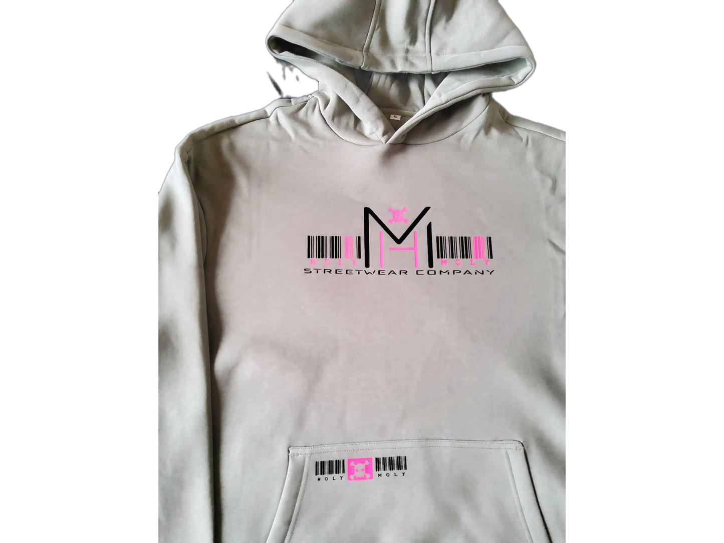 Hoodie Cyber Scan in Pale Oliv