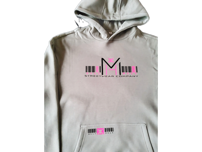Hoodie Cyber Scan in Pale Oliv