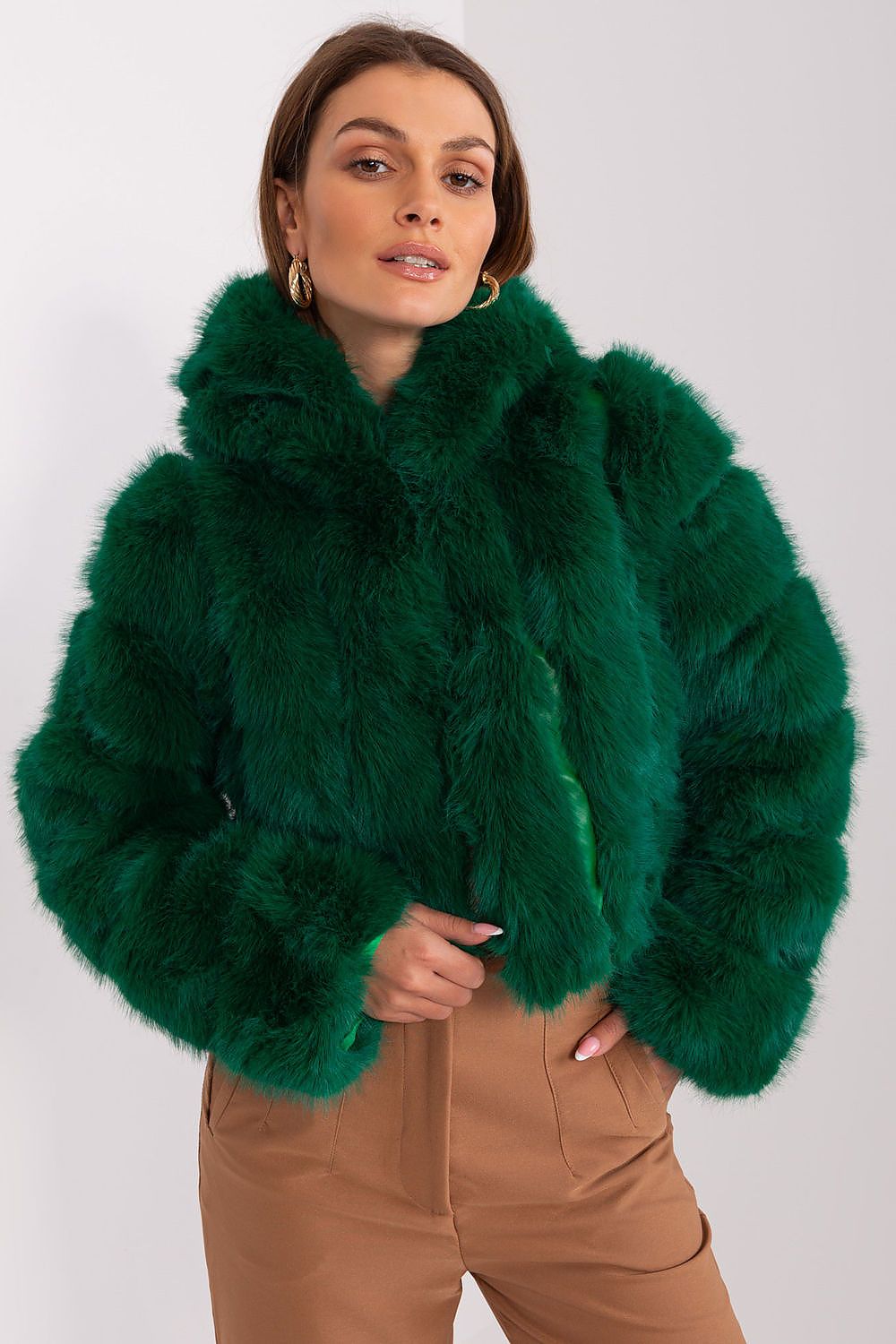 Jacke AT Pelz Look in verschiedenen Farben
