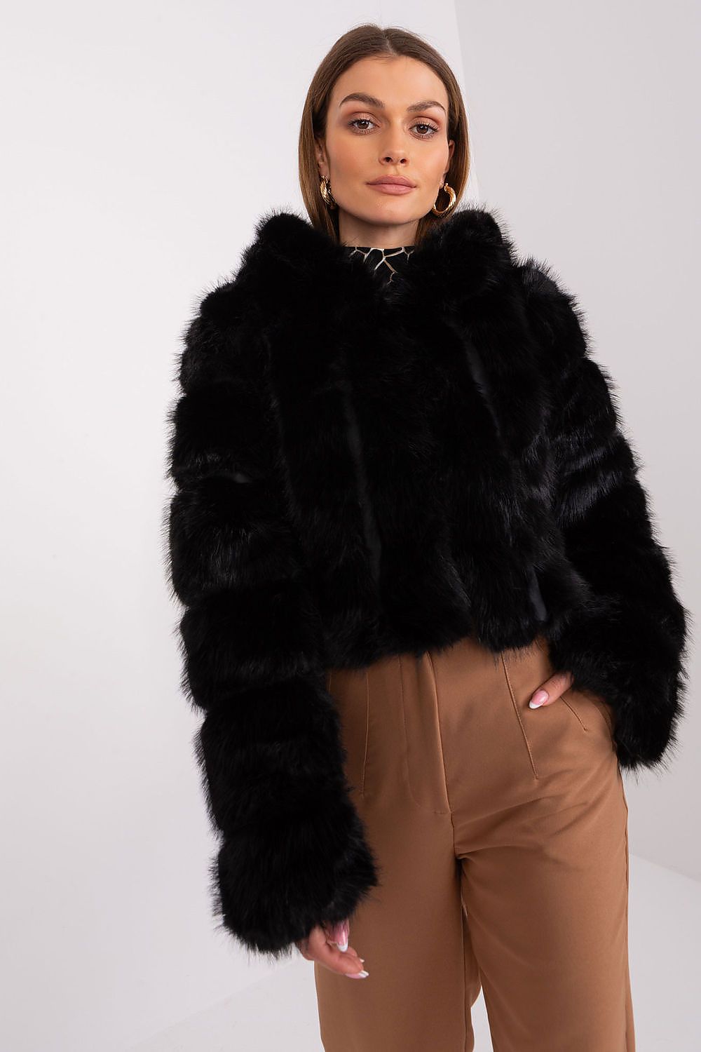 Jacke AT Pelz Look in verschiedenen Farben