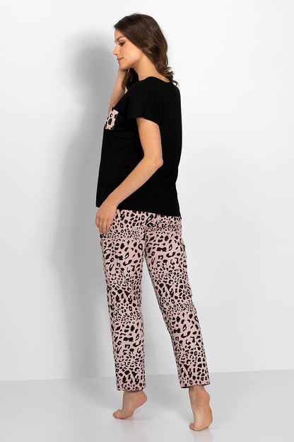 Damen Pyjama Momenti Per Me Leo Black