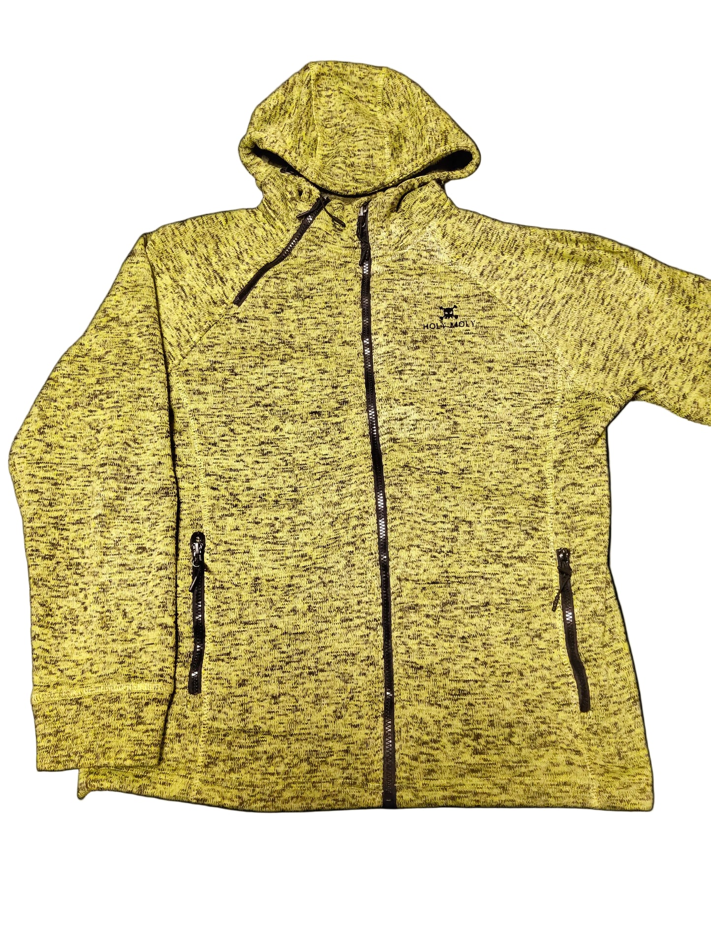 Hoodie Zipper in Neon Green