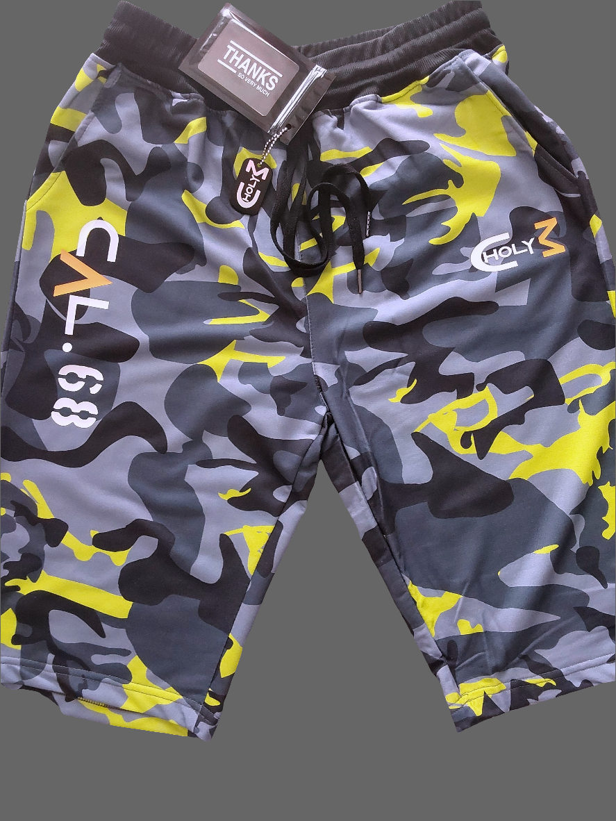 Short Gelb Camo 3/4