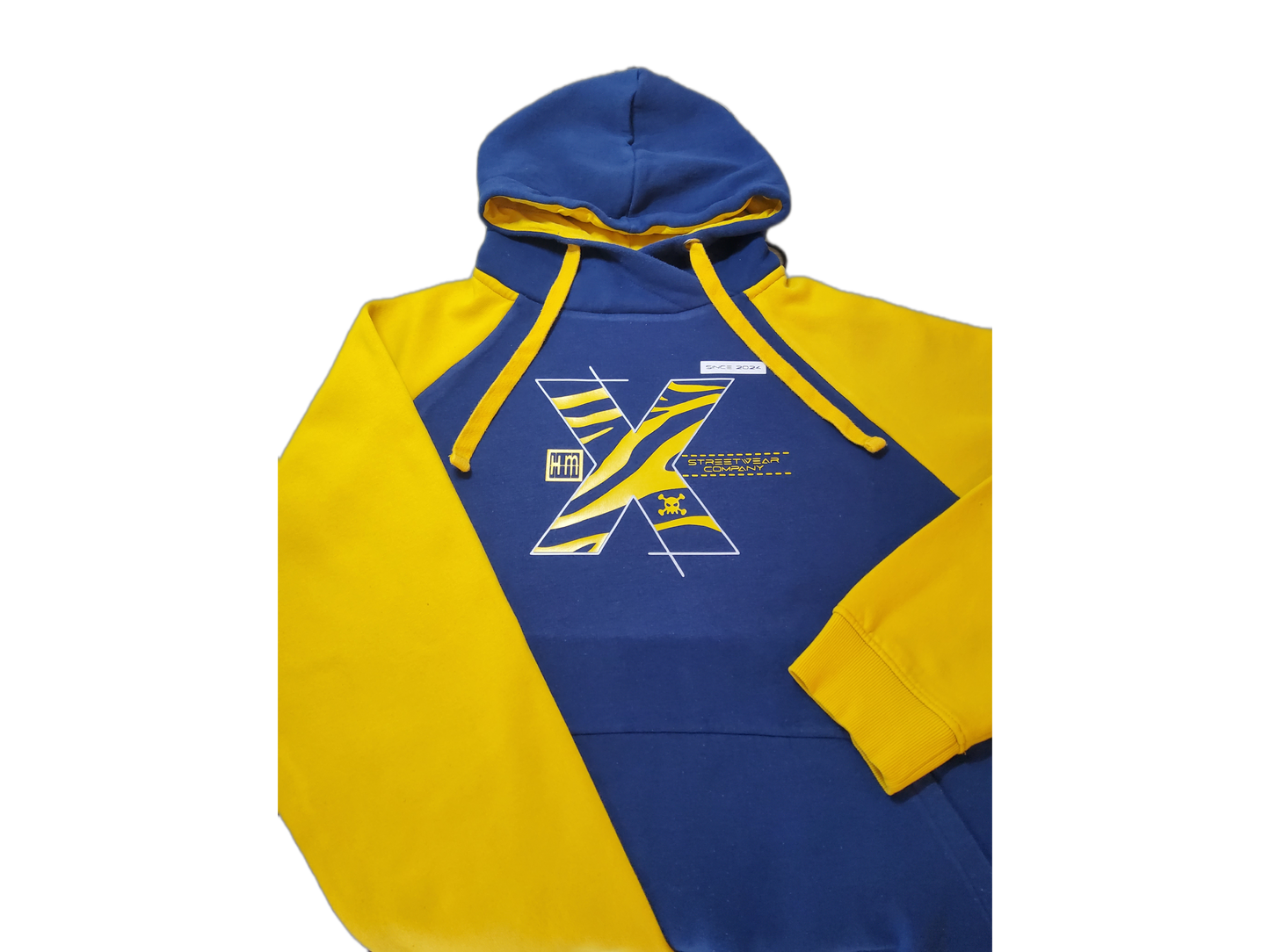 Hoodie " Nautica " in Blau/Gelb