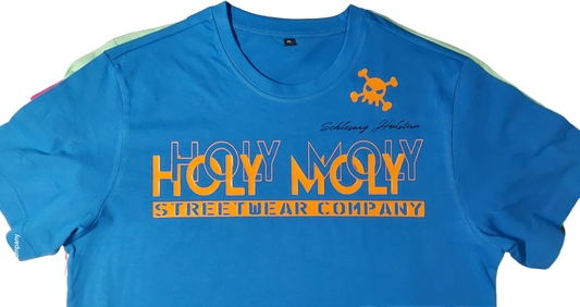 T Shirt " Das Chamäleon " Karibik/Orange