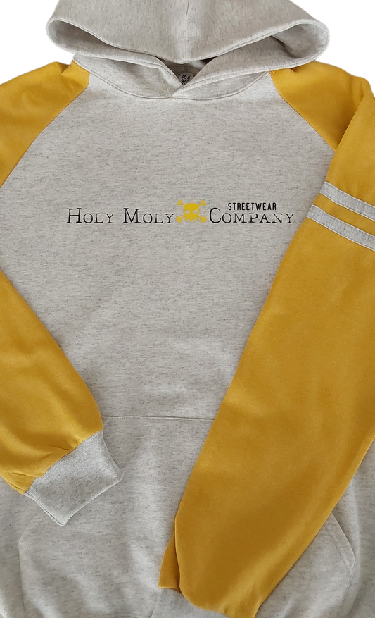 Damen Hoodie College Gelb